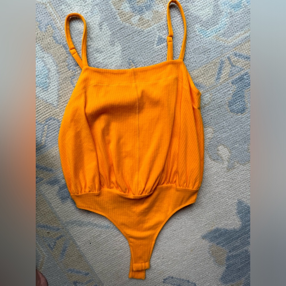 Free People Marissa Tangerine Bodysuit